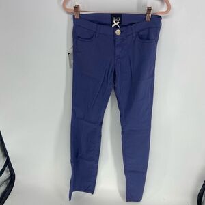 Twin Set TSJ Women's Light Purple Cotton Stretch Skinny Pants Size 26